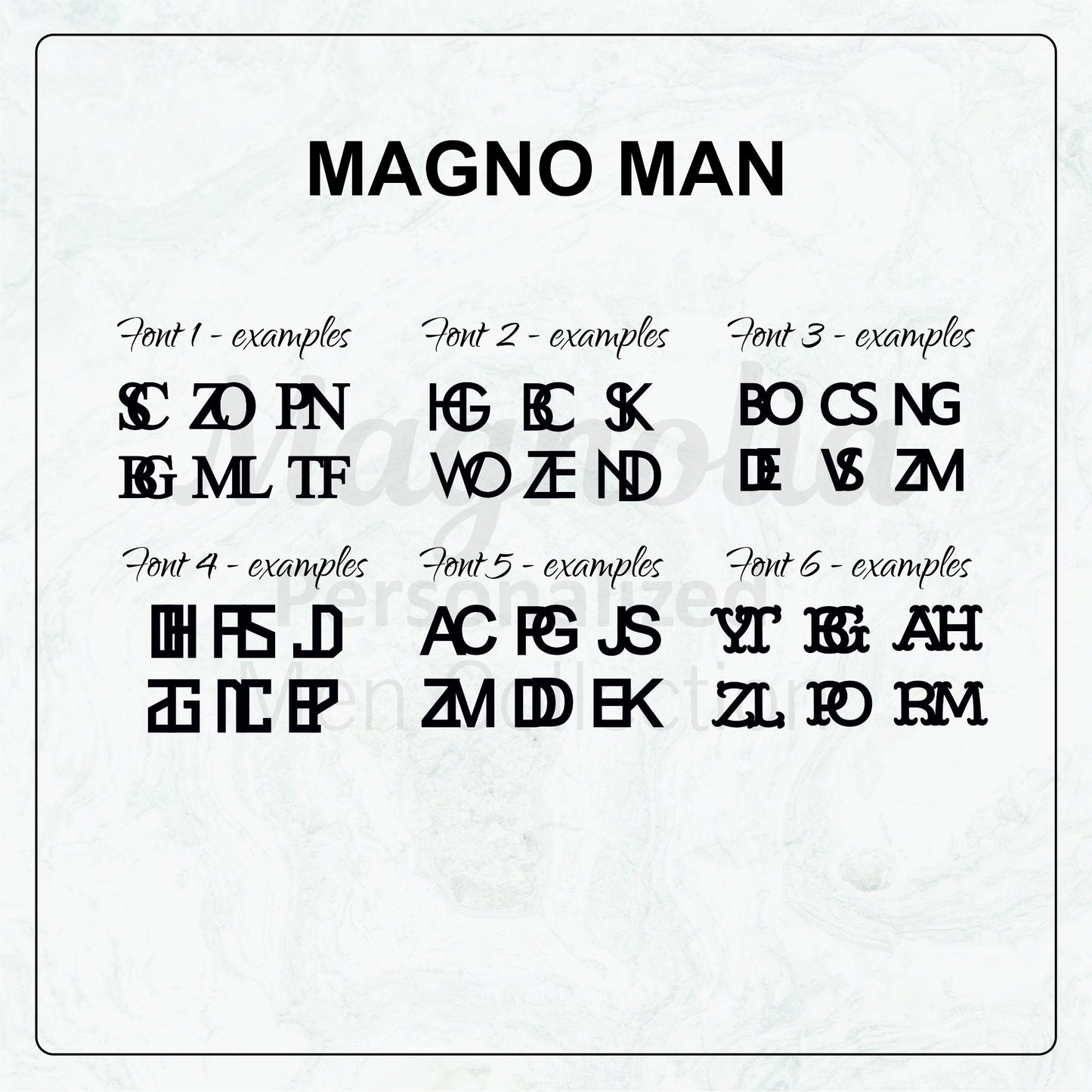 Custom Initial Cufflinks - 925 Sterling Silver | Magnolia Men