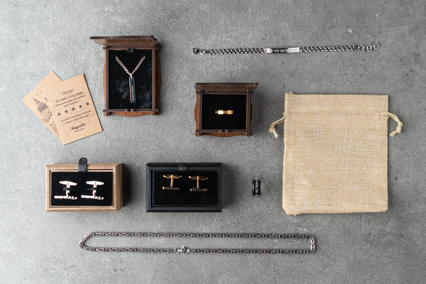 Personalized Engraved Bar Necklace - Sterling Silver | Magnolia Men