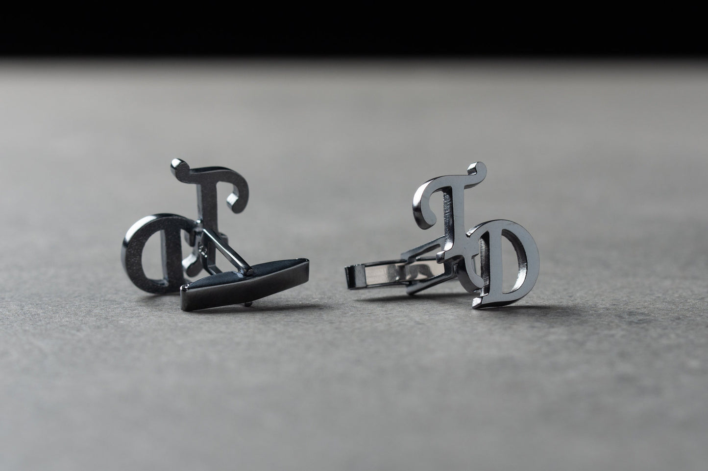 Personalized Initial Cutout Cufflinks - 925 Sterling Silver  | Magnolia Men