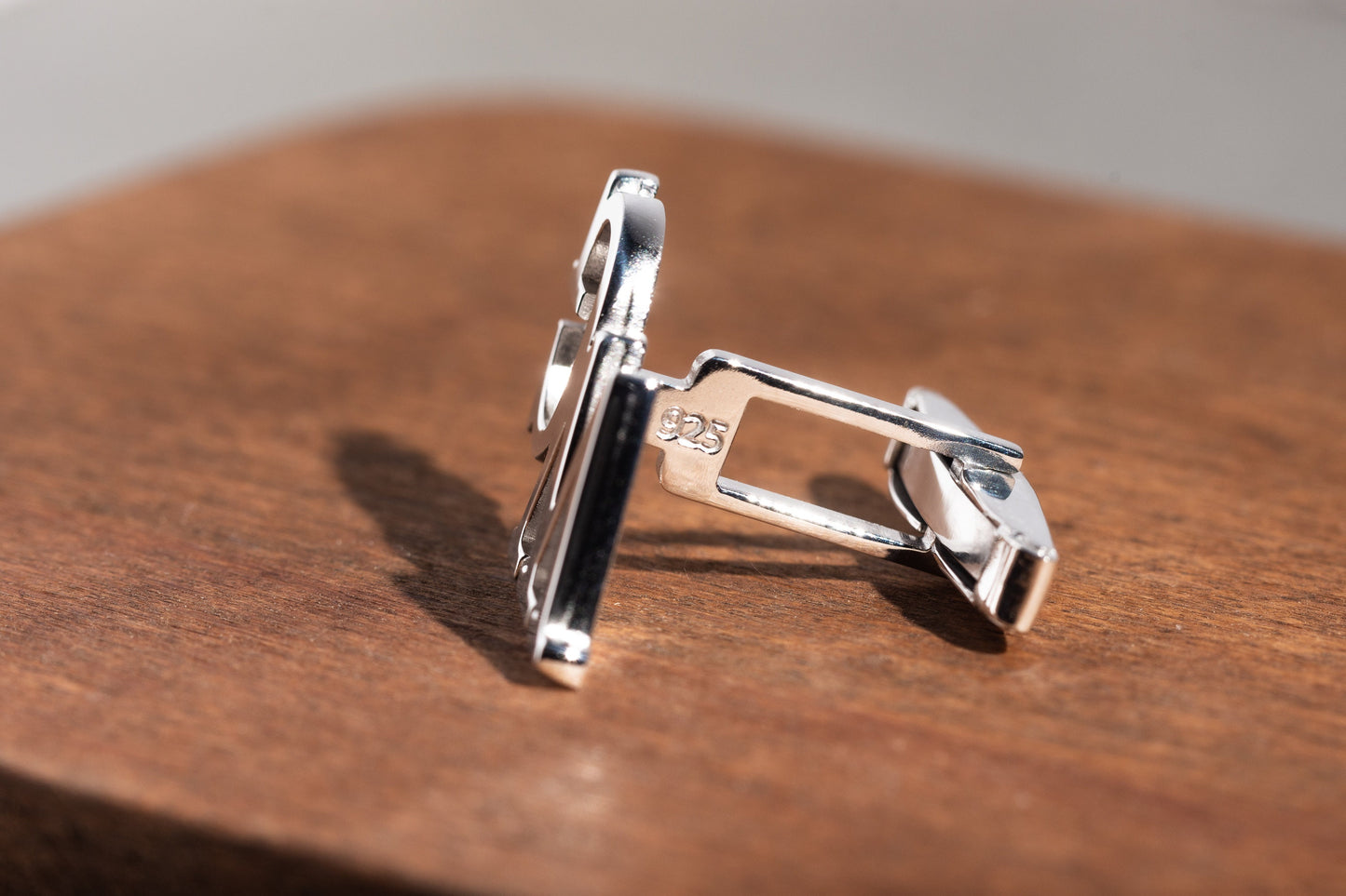 Groom Initial Cufflinks | Personalized 925 Sterling Silver