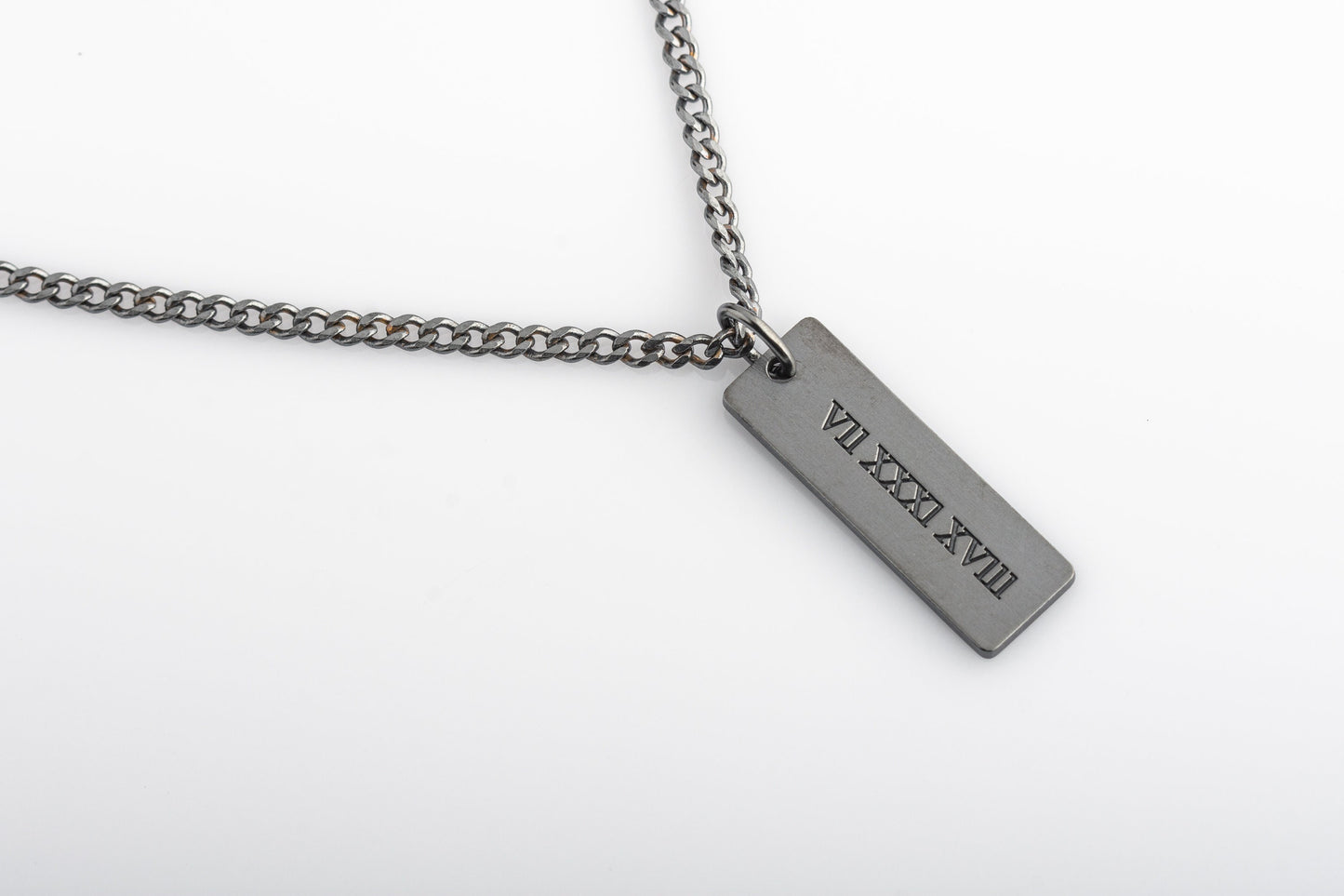 Personalized Engraved Bar Necklace - Sterling Silver | Magnolia Men