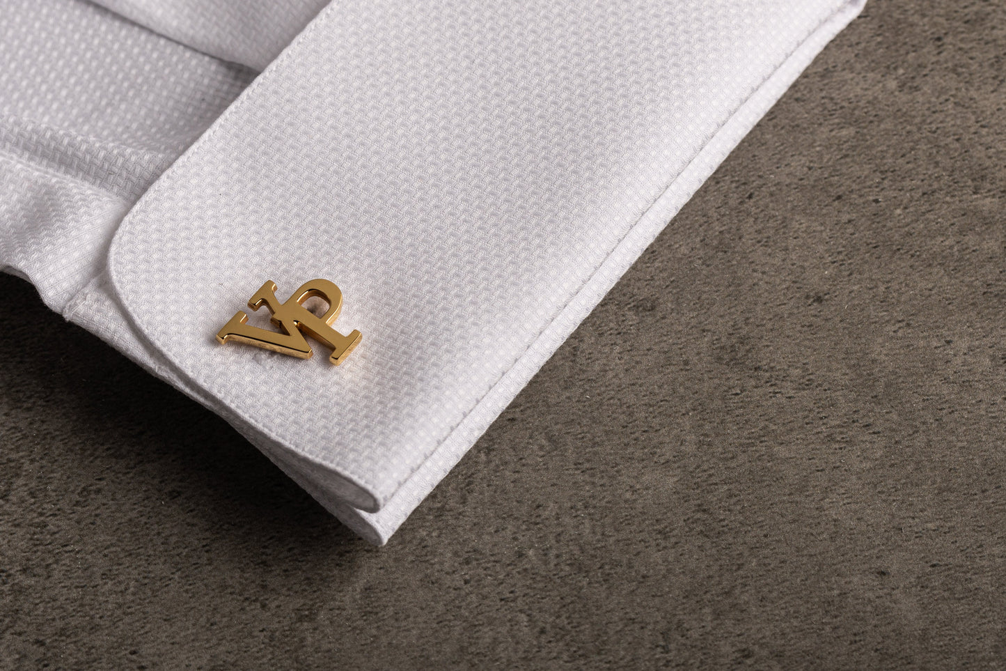 Groom Initial Cufflinks | Personalized 925 Sterling Silver