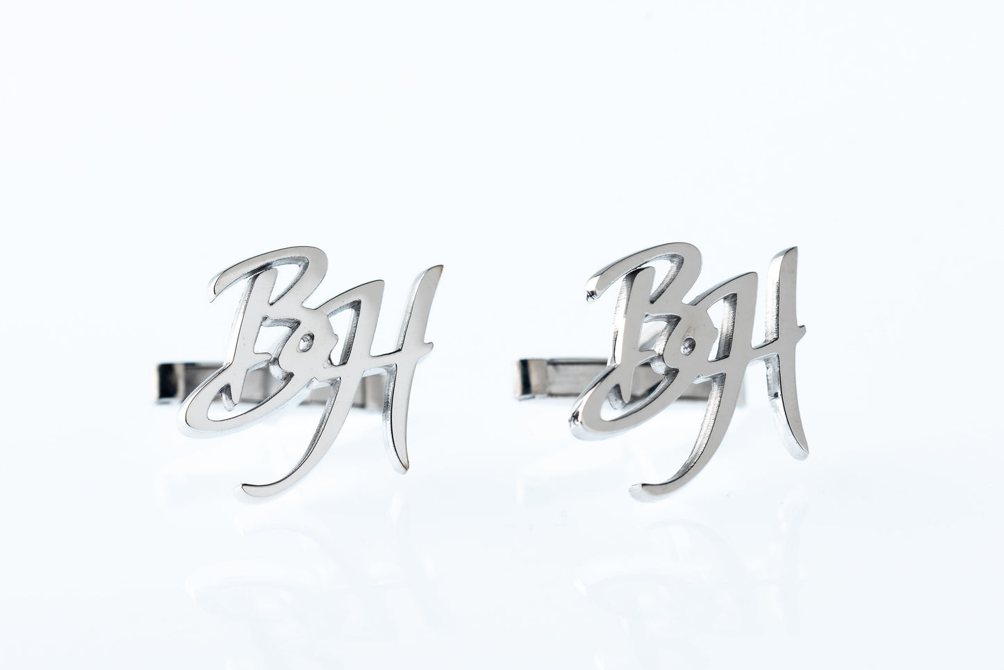 Handmade Personalized Sterling Silver Cufflinks - Custom Monogram | Magnolia Men