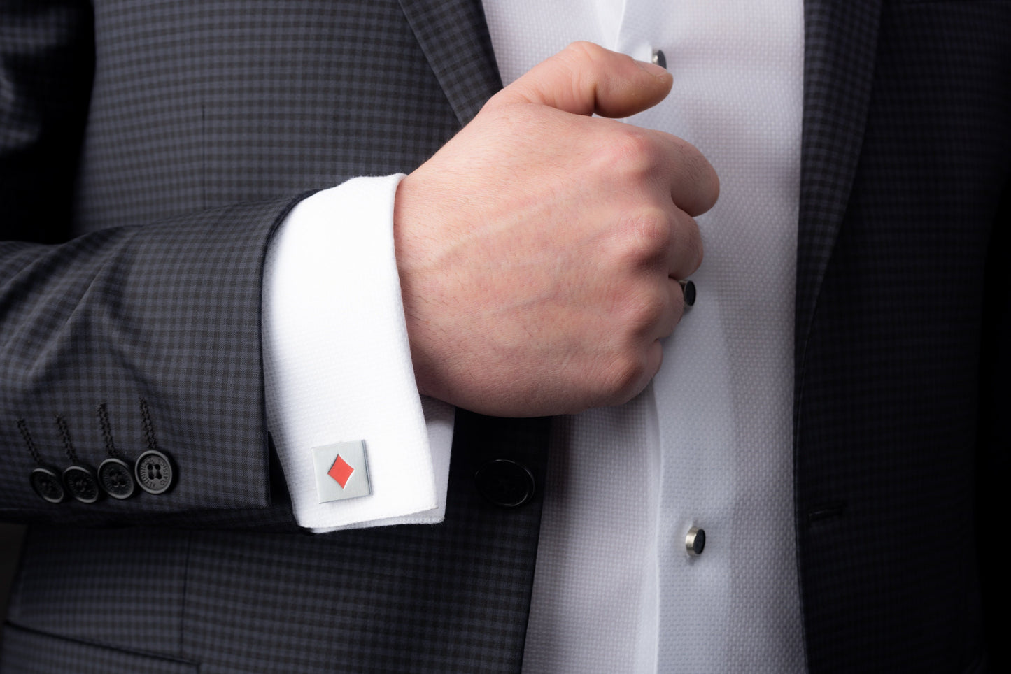 Personalized Playing Cards Poker Cufflinks - 925 Sterling Silver | Magnolia Men