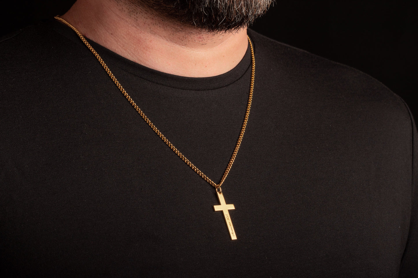 Personalized Silver Cross Necklace for Men | Magnolia Men