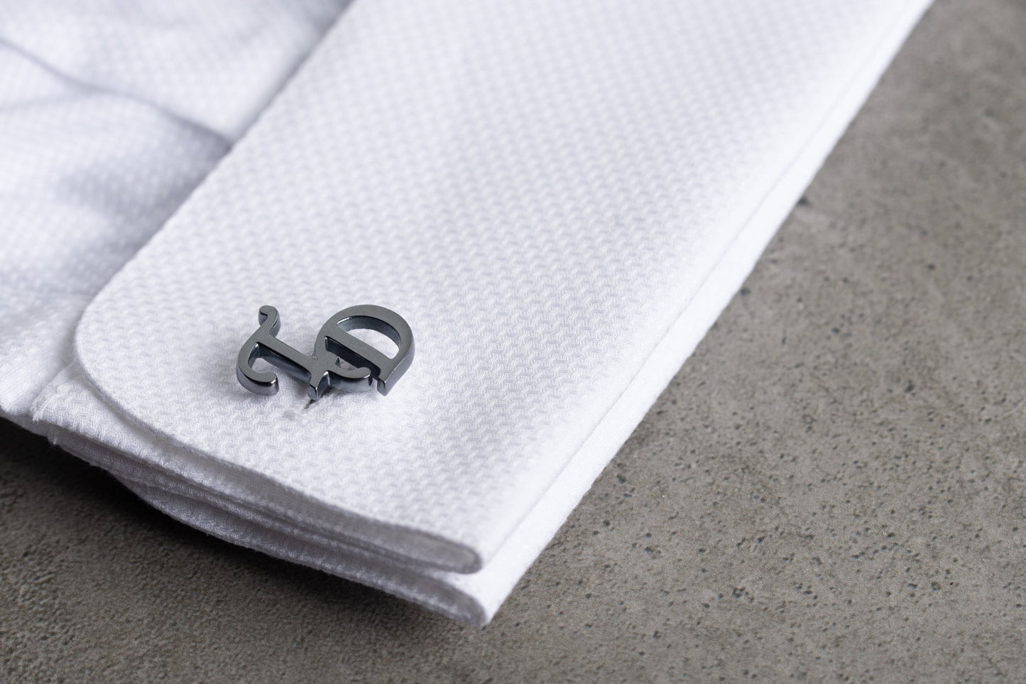 Personalized Initial Cutout Cufflinks - 925 Sterling Silver  | Magnolia Men