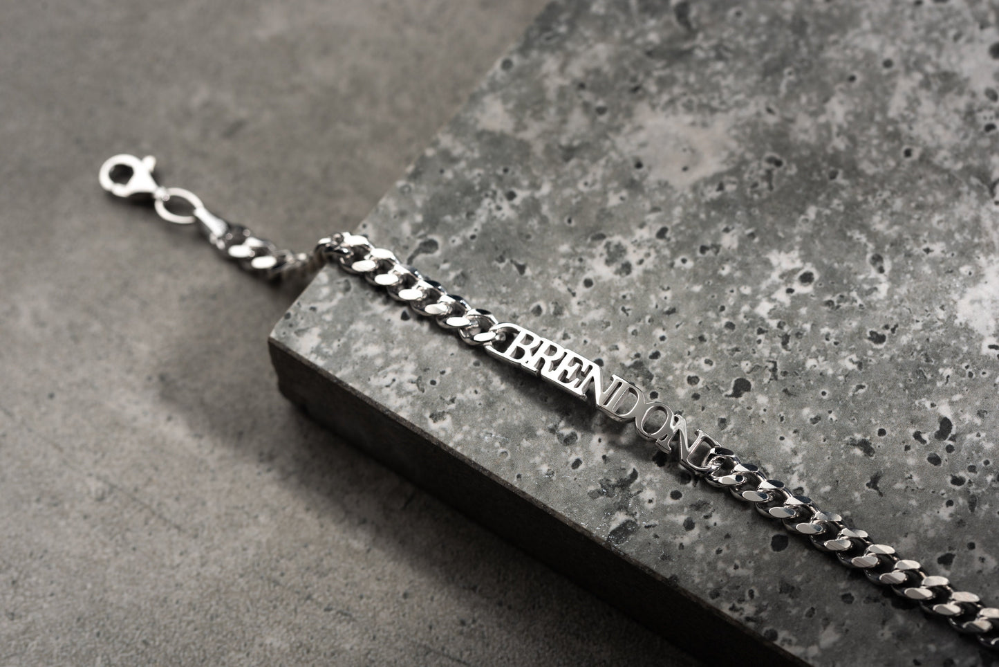 Personalized Men's Sterling Silver Cuff Bracelet | Magnolia Men