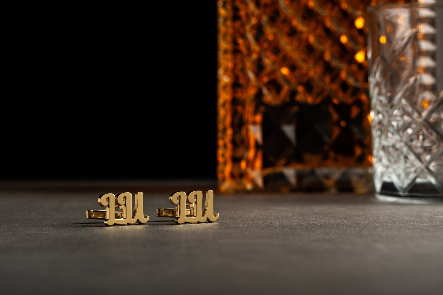 Personalized Side-by-Side Initial Cutout Cufflinks - 925 Sterling Silver  | Magnolia Men