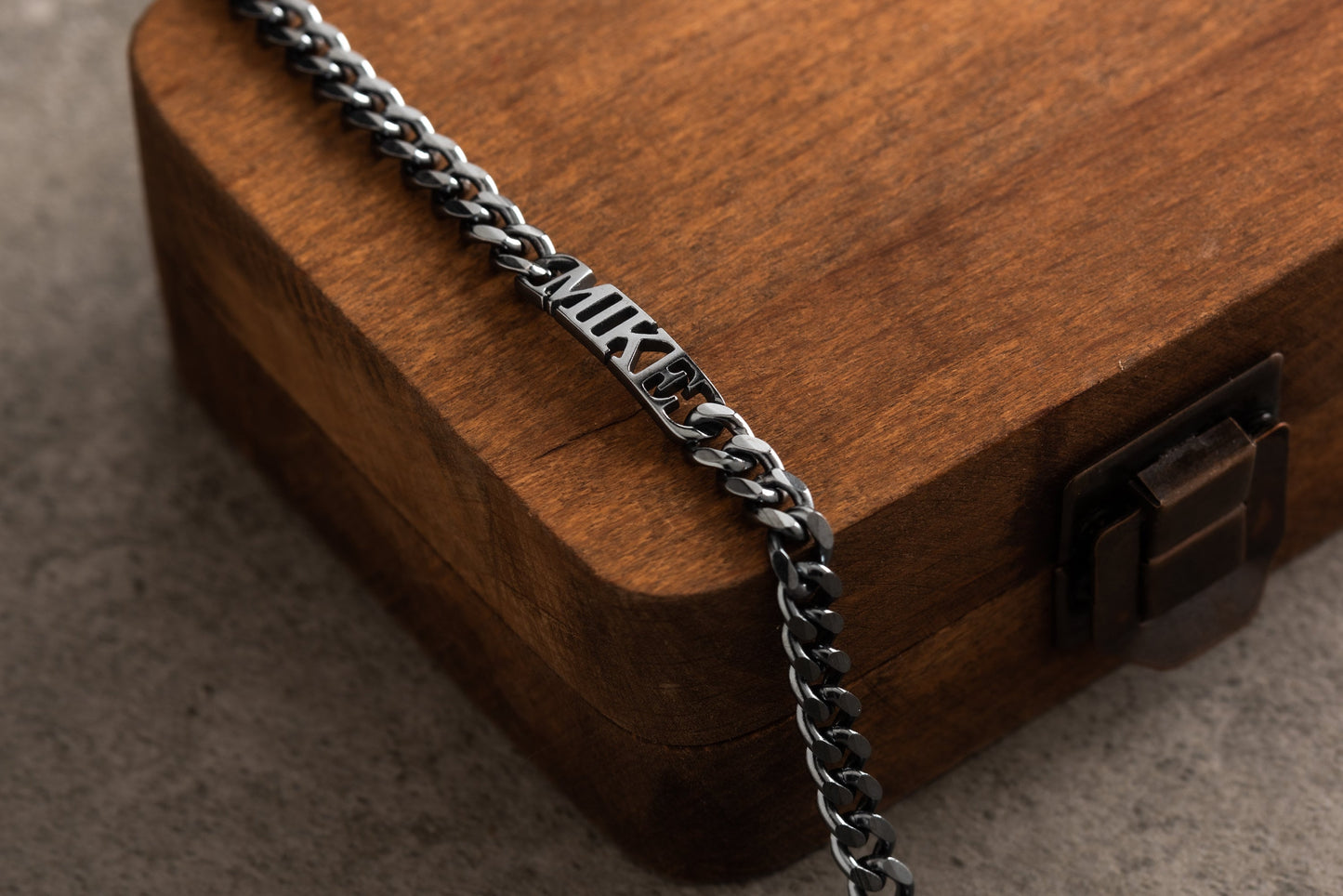 Personalized Men's Sterling Silver Cuff Bracelet | Magnolia Men