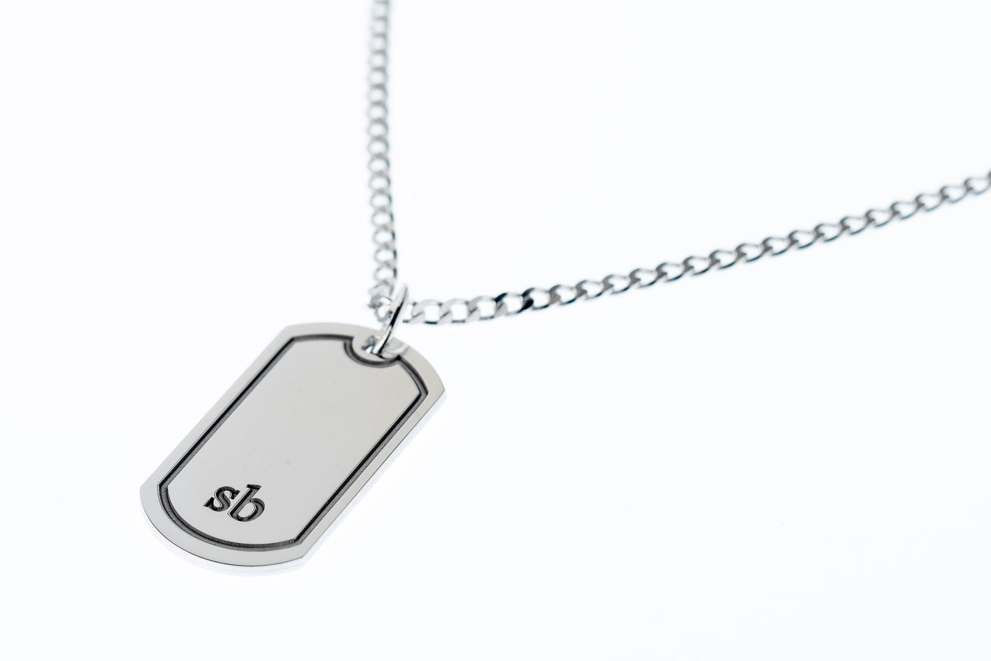Men's Personalized Dog Tag Necklace - Engraved 925 Sterling Silver | Magnolia Men