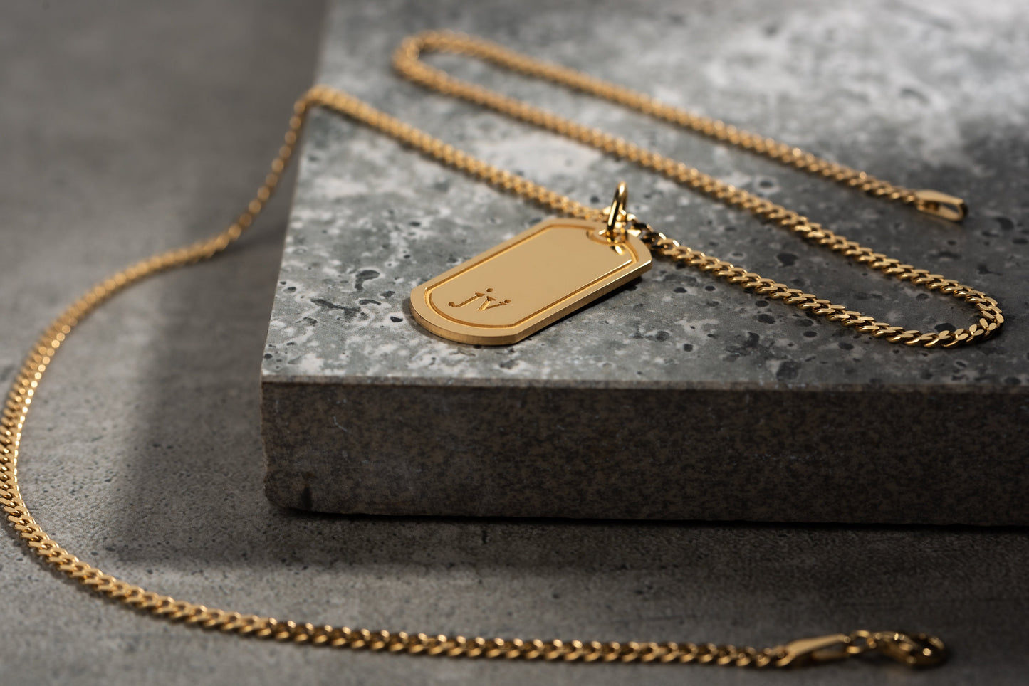 Men's Personalized Dog Tag Necklace - Engraved 925 Sterling Silver | Magnolia Men