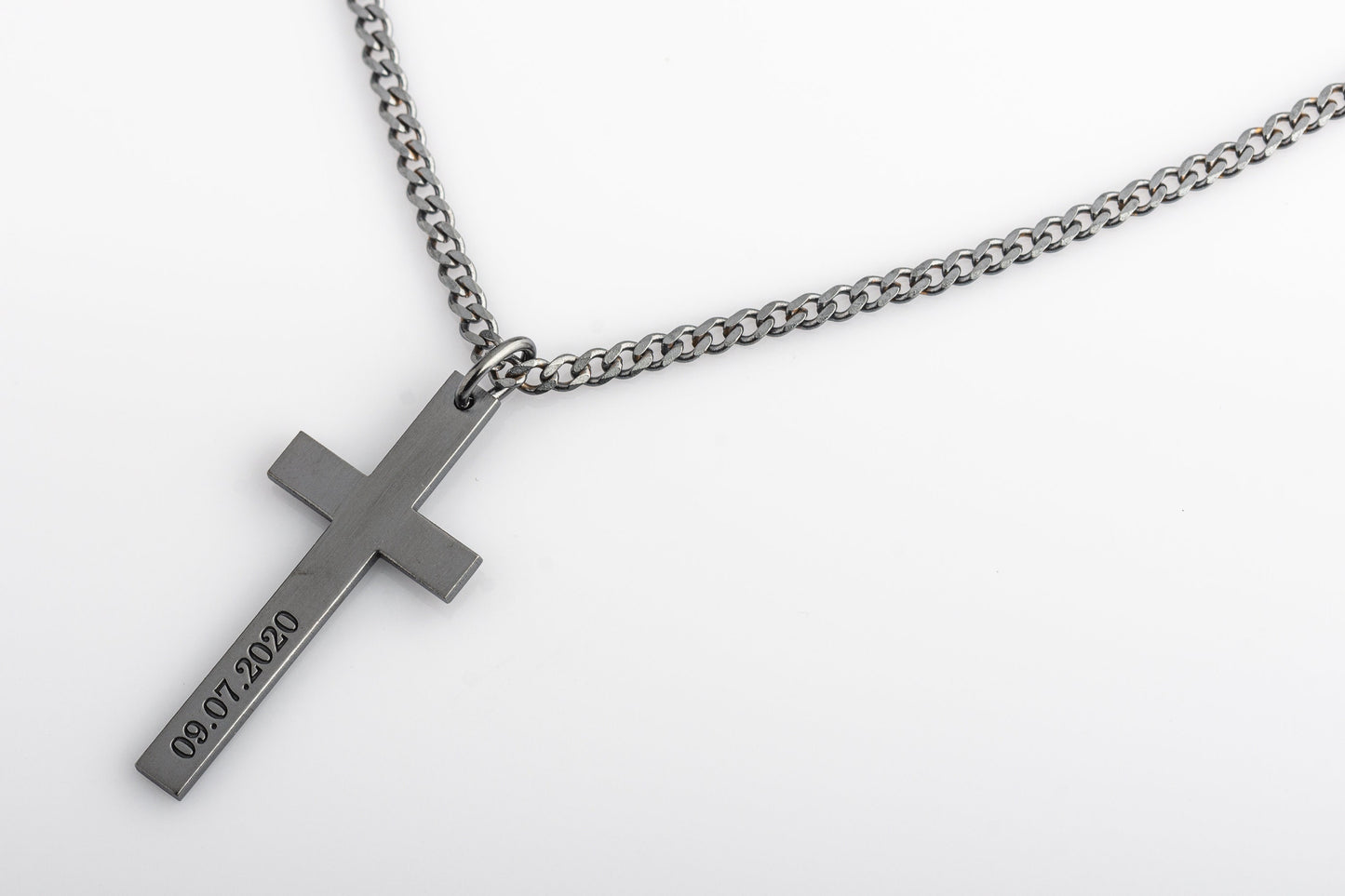 Personalized Silver Cross Necklace for Men | Magnolia Men