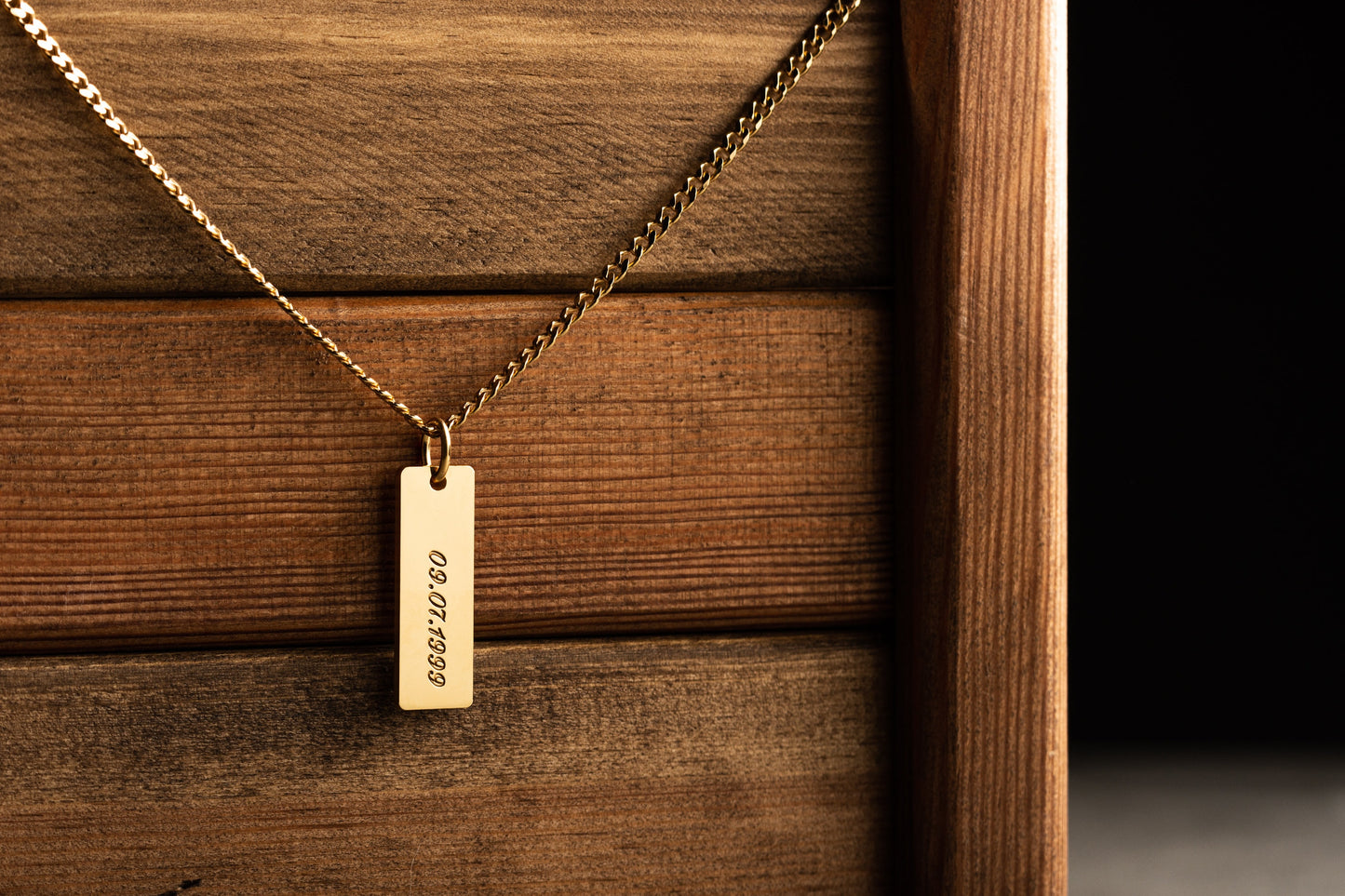 Personalized Engraved Bar Necklace - Sterling Silver | Magnolia Men