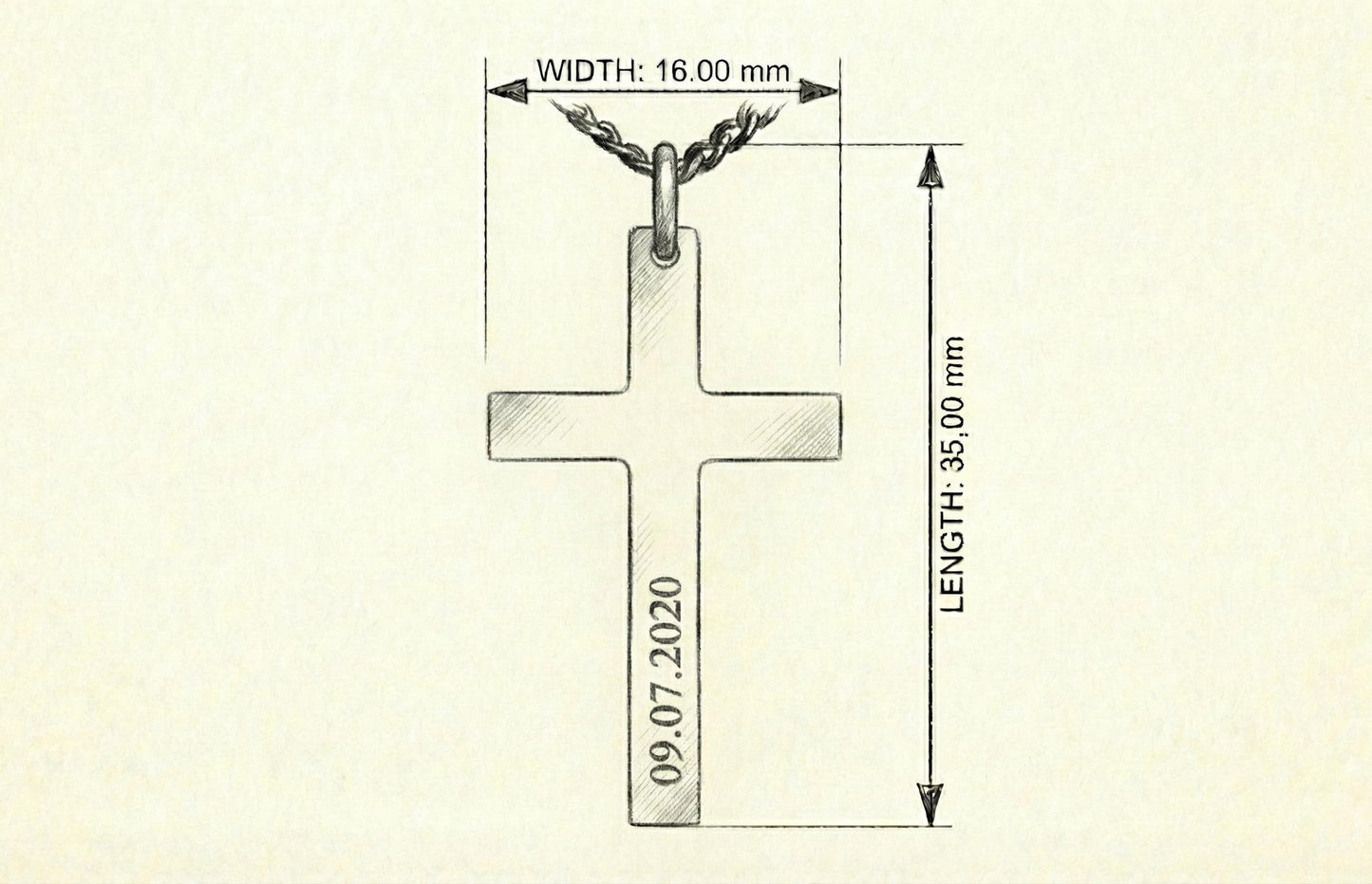 Personalized Silver Cross Necklace for Men | Magnolia Men