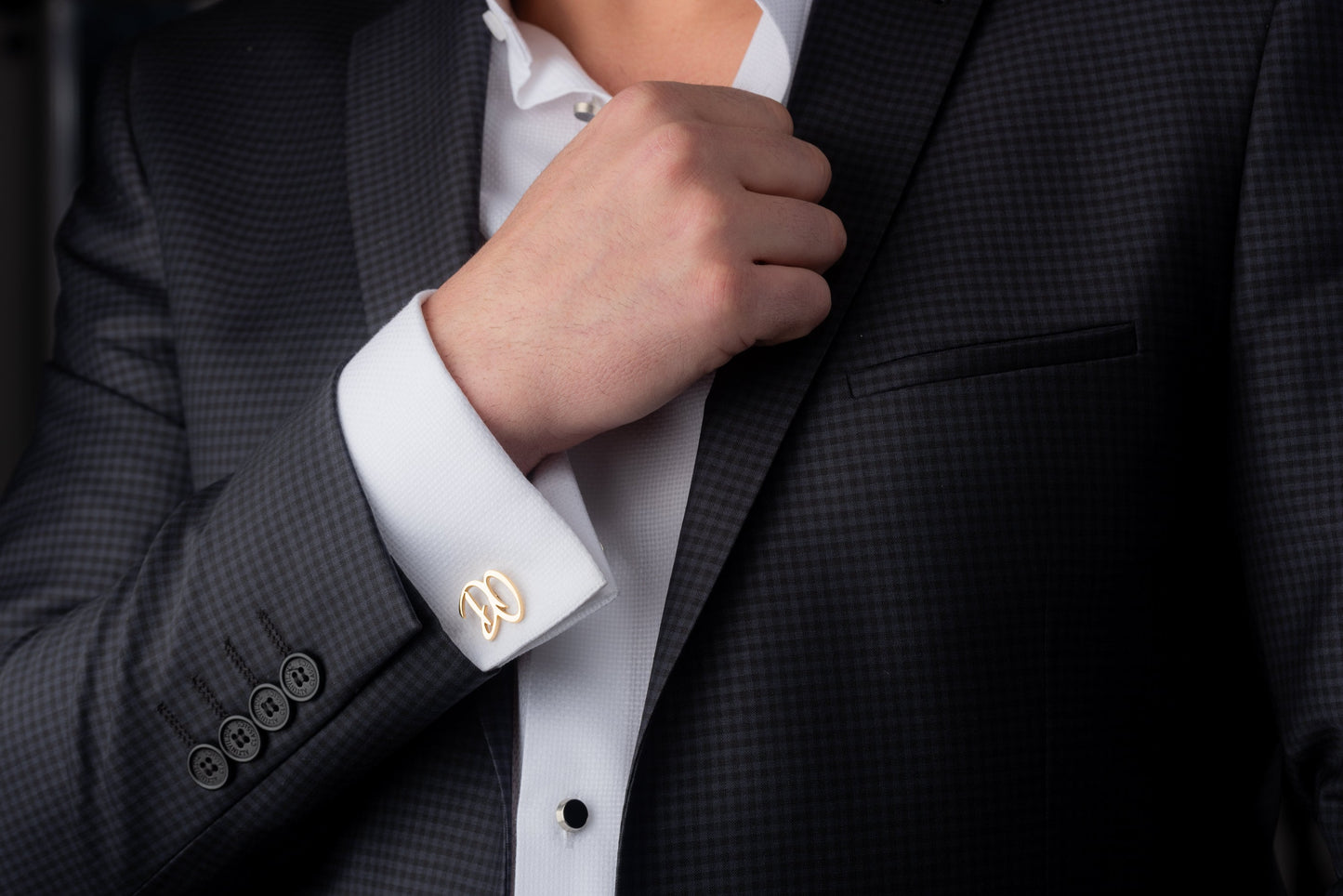 Handmade Personalized Sterling Silver Cufflinks - Custom Monogram | Magnolia Men