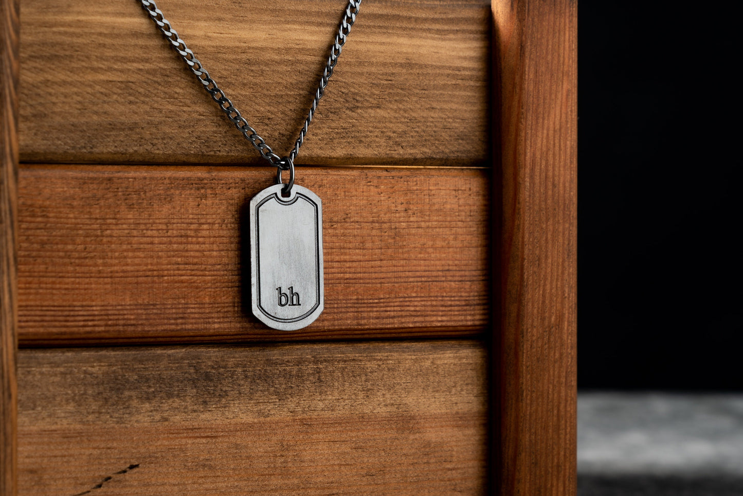Men's Personalized Dog Tag Necklace - Engraved 925 Sterling Silver | Magnolia Men