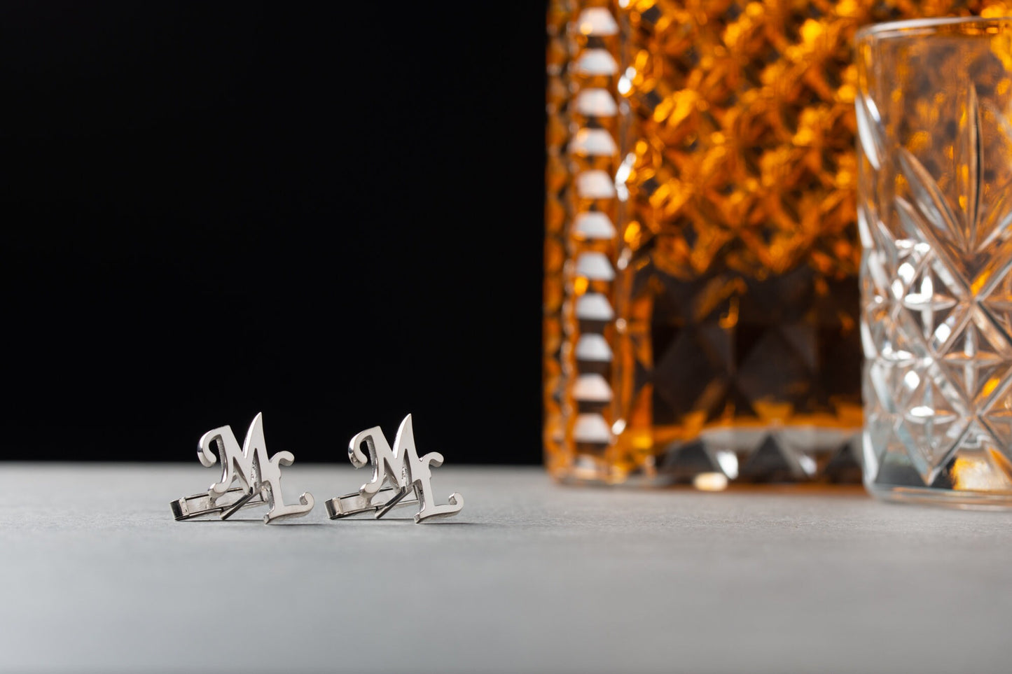 Personalized Initial Cutout Cufflinks - 925 Sterling Silver  | Magnolia Men