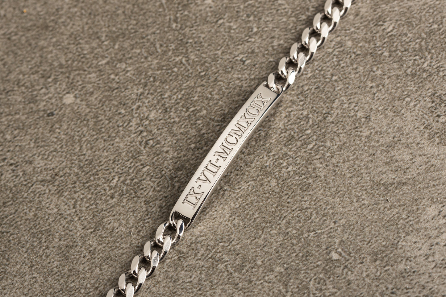 Personalized Sterling Silver Men's ID Bracelet | Magnolia Men