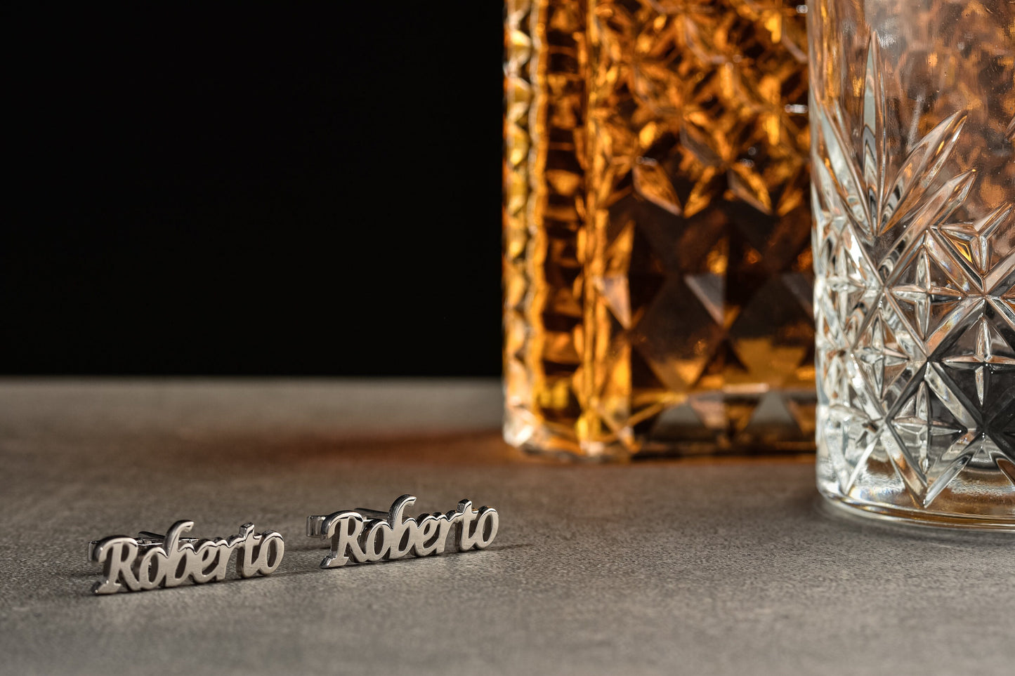 Custom Script Name Cutout Cufflinks - 925 Sterling Silver | Magnolia Men