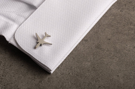Personalized Boeing 777 Sterling Silver Cufflinks for Men - Magnolia Men