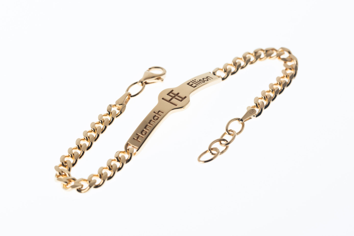 Personalized Men's ID Bracelet - 925 Sterling Silver Custom Name  | Magnolia Men