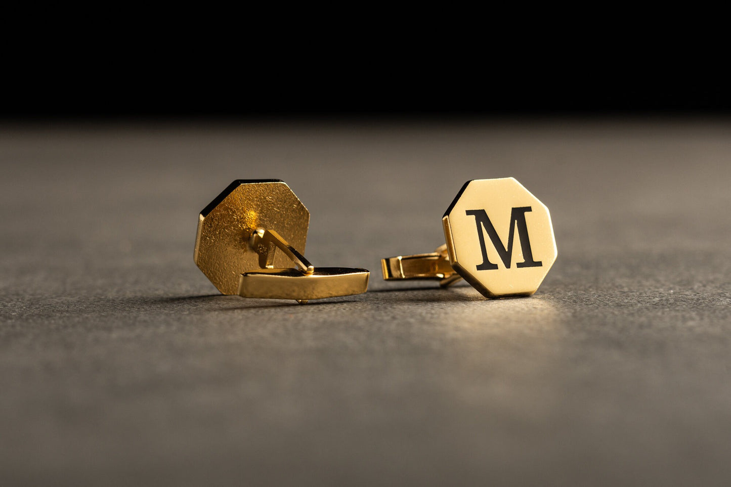 Personalized Hexagon Initial Cufflinks - 925 Sterling Silver | Magnolia Men