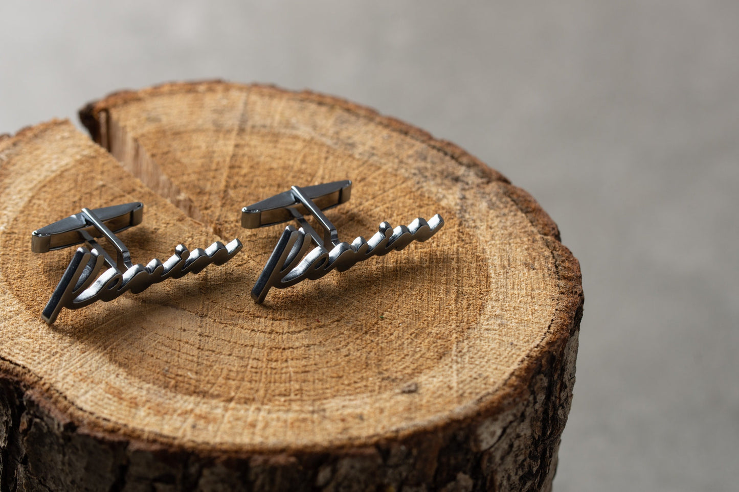 Personalized Signature Name Cutout Cufflinks - 925 Sterling Silver | Magnolia Men