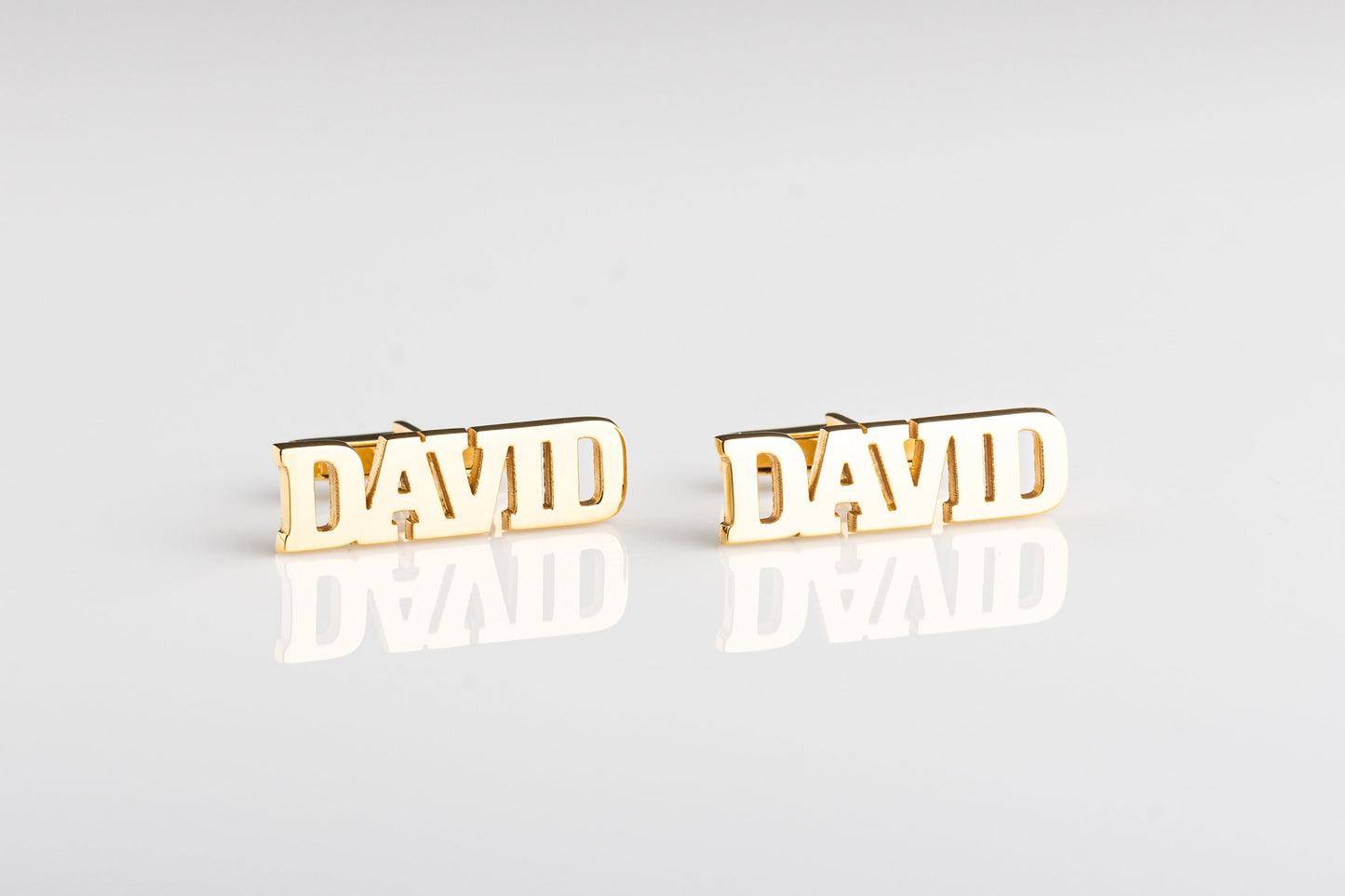 Personalized Name Cutout Cufflinks - 925 Sterling Silver | Magnolia Men