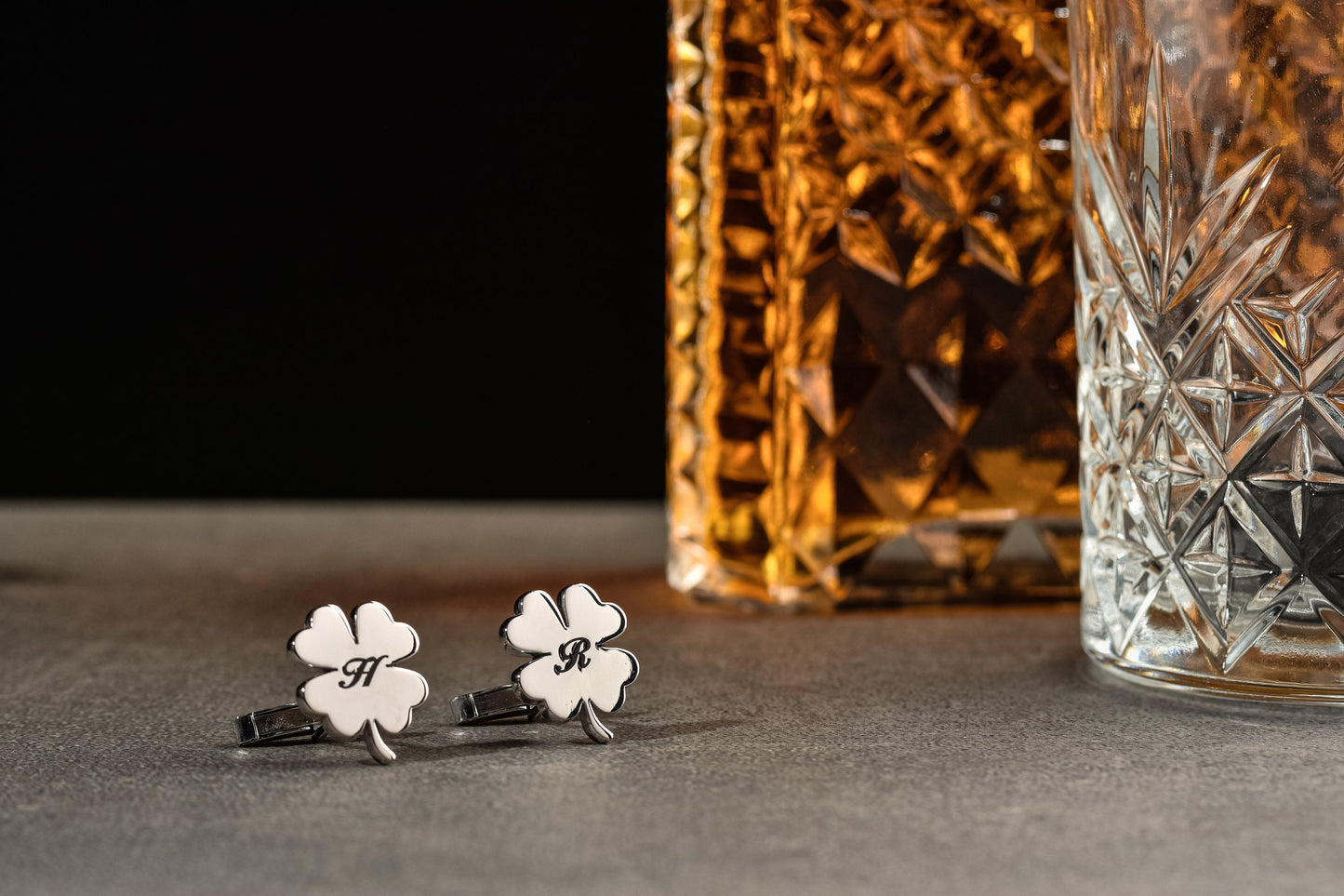 Personalized Four Leaf Clover Cufflinks - 925 Sterling Silver | Magnolia Men