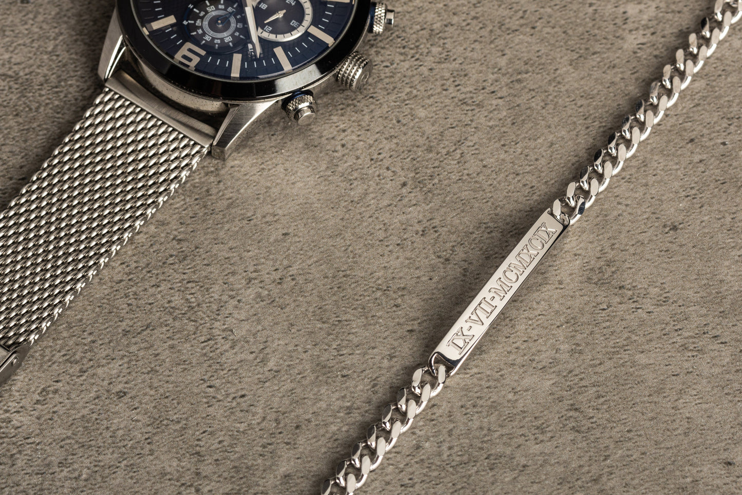 Personalized Sterling Silver Men's ID Bracelet | Magnolia Men