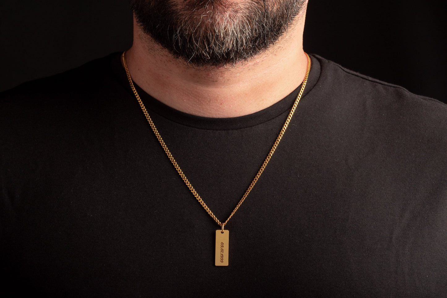 Personalized Engraved Bar Necklace - Sterling Silver | Magnolia Men