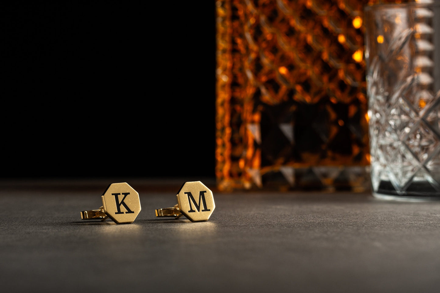 Personalized Hexagon Initial Cufflinks - 925 Sterling Silver | Magnolia Men