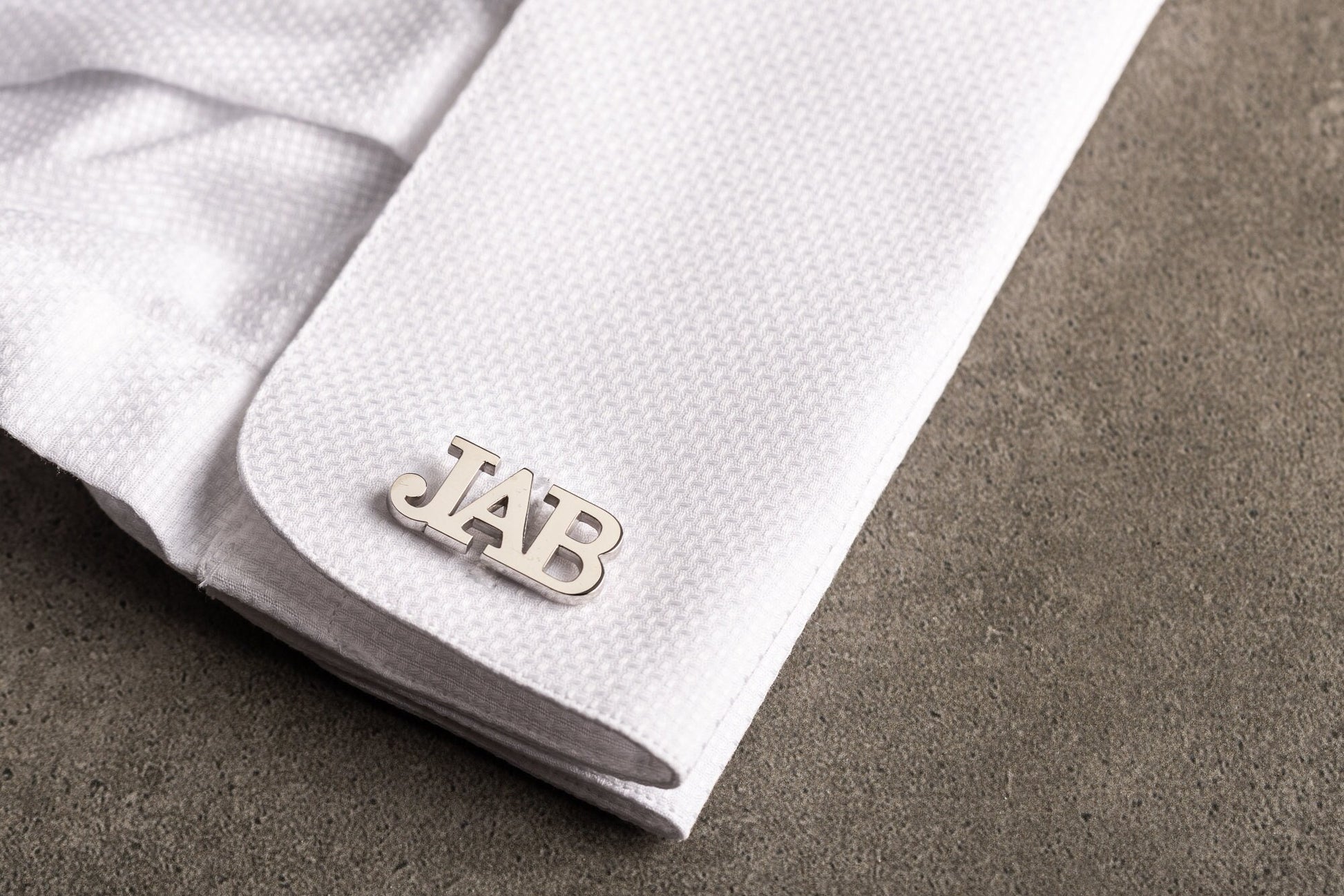 Personalized 925 sterling silver cufflinks for groomsmen gifts