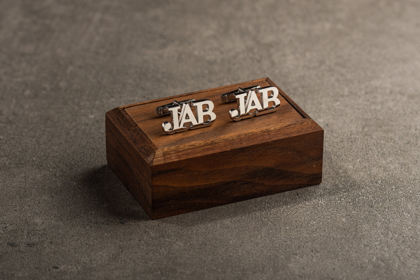 Handcrafted cufflinks in a premium Magnolia Men gift box presentation