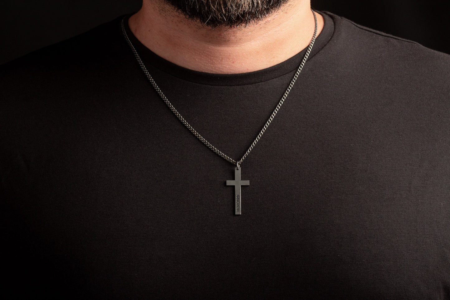 Personalized Sterling Silver Cross Necklace for Men - Magnolia Men